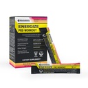 BODi Energize Pre Workout pulver - Beta-Alanin, Quercetin og lav-Dose koffein formel for forbedret energi og fokus, øke energi og utholdenhet kosttilskudd, Strawberry Lemonade Flavored, 20 Sticks