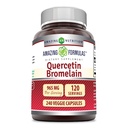 Amazing Nutrition Quercetin 800 Mg med Bromelain 165 Mg Veggie Capsules Supplement | Ikke-GMO | Glutenfri | laget i USA | Egnet for vegetarianere (240 greve)