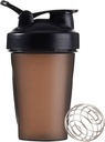 Shaker Bottle 12oz Protein Shaker plastflaske for pre & post trening med Twist og Lock Protein Box Oppbevaring, Bærbar Fitness Flaske for Fitness Enthusists Atletes (svart, 12 oz)