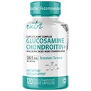 Naturens Fusions Glucosamine Chondroitin MSM Turmeric Boswellia - Felles Support Supplement - 120 Kapsler - Chondroitin Sulfate Kapsler - med Hyaluronsyre - støtter sunne bein