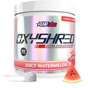 EHP Labs OxyScreed Pre Workout pulver - Preworkout pulver med L Glutamine & Acetyl L karnitin, energiforbedret drikke - Juicy vannmelon, 60 serveringer