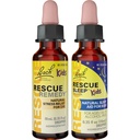 Kids Day & Night Bundle, Bach RESCUE Remedy Kids Dropper [og] RESCUE Sleep Kids Dropper- 2-Pk, Stress Relief & søvn støtte med naturlige blomster Essenser, homøopatisk, ikke-alkohol formel, 10ml Ea