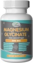 Magnesium Glycinate 500mg Kapsler for søvn, hjerte, nerve og bein, muskel magnesium Supplement Complex Støtte Avslapning - 120 Kapsler(60 dagers forsyning)