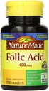 Naturlaget folsyre 400 mcg 250 greve (5 pakke)