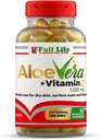 Full Life Aloe Vera + vitamin E, 60 Breakable Kapsler - Moisturising, Anti-aging - sunn hudpleie