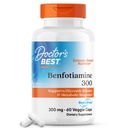 Legens beste Benfotiamin 300 med BenfoPure, hjelper med å opprettholde sunn glucosemetabolisme, ikke-GMO, Vegansk, Glutenfri, Soya Gratis, 300 mg, 60 Veggie Caps