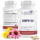 Lymph MD - Lymphic Drainage Supplement - med Bromelain, Echinacea, Burdock Root, Dandelion, Rutin, Kelp & Mer - Lymph System Støtte for kvinner og menn - 60 Kapsler