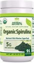 Herbal hemmeligheter Organic Spirulina pulver 16 Ozõ Non-GMO | Glutenfri | laget i USA