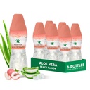 Aloe vera juice (Peach smaksatt) med større coky ren aloe masse (6 pakker) Plantebasert juice flott for hydrering og inneholder stor aloe masse. Den er sunn for voksne og barn