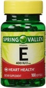 Spring Valley - Vitamin E 400 IU, Vannløselig, 100 Softgels