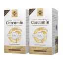 Solgar Full Spectrum Curcumin - 90 LiCaps, Pakke med 2 - Superior Absorpsjon - Hjerne, Joint & Immune Health - Non-GMO, Vegan, Glutenfri, Dairy Free - 180 Total Services