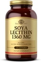 Solgar SOYA Lecithin 1360 mg - 100 Softgels - Kilde til Choline - Gluten & Dairy Gratis - 100 Serveringer