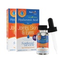 Hyalogisk Synthovial Seven flytende hyaluronsyre - Vegansk oralt ledd & hud supplement, høy molekylær vekt, ren hydrasjon støtte kosttilskudd, 1 oz (2 pakke)