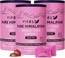 Shilajit Gummies, 3000 Mg Shilajit ren Himalayan Organic med Ashwagandha, Turmeric Sukkerfri Gummies for menn og kvinner, Shilajit Supplement, Non-GMO Nature Shilajit for energi, 180 Gummies