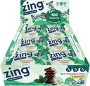 Zing Dark Chokolade Mint Kids Protein Bars, Glutenfri 100 Kalorie minibarer med høyt protein, Vegansk ernæringsbarer, Smørfri plantebasert protein, Kosher, Lav sukker, Ingen sukkeralkoholer-18-tall
