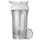 BlenderBottle Sport Shaker Flaske med Wire Whisk, 24-Ounce, Hvit - Protein Shakes & Hydration for åleter & Fitness Entusiaster, enkel blanding, holdbar og lettvekt, låsbar Lid