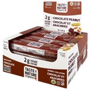 Smak av naturen - Økologisk 2g Sugar Sjokolade Peanut - lav sukkersnack og frokostbar, høy fiber energibar - 16 greve Snack Pack