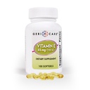 GeriCare High-Potency Vitamin E Capsules – 100 IU for Hud & Immune Support, 45 mg | 100 greve | Økologisk vitamin E for kvinner og menn