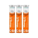 Nutterazul vitamin C 1000mg Effervecent Tabletter, VIT C Supplement for å opprettholde immunfunksjon, Glutenfri, Laktosefri, Sukkerfri, Preservativ-fri, Orange Flavor, 20 greve, Pakke med 3