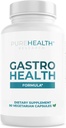 PUREHEALTH RESEARCH Gastro Helse Formula - Naturlig alginat for syre Reflux - DGL Supplement for Heartburn & Indigestion - Med artichoke, Rhodiola Rosea, Hyaluronsyre, Quince og mer - 90 kapsler