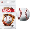 BioSwiss Kids Bandages, Baseball formet Selvklebende Bandage sett, Latex gratis, Stivsårspleie, 24 greve