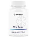 Mind Renew - Laget i USA - Brain Supplement for hukommelse og fokus - Støtte Vitalitet og energi, 60 kapsler