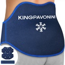 KingPavonini ekstra stor ispakke for rygg smerte relief med forlengelse rem, 2 pakke reusable nedre tilbake Gel is pakke Wrap for Lumbar kirurgi, Sciatica, Herniated Disc, Coccyx smerte, kald / Hot terapi