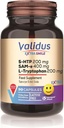 VALIDUS Extra Smile 5-HTTP 200 mg + L-tryptofan 200 mg + Sam-e 400 mg 30 kapsler (Vcaps Plus)