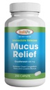 Helse LFE Mucus Relief Guaifenesin Caplets 400 mg, øyeblikkelig frigjøring rask fungerende forventningsmiddel, tynn og loosens Mucus, lindrer bryst kongestion, kjede, kald og influensa (medium, 200 greve)