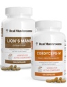 Lions Mane (120ct) og Cordyceps (120ct) Kapsler Bundle - Mushroom Supplement for kognisjon, energi og utholdenhet