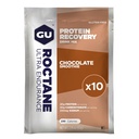 GU Energi Roctane Ultra Endurance Protein Recovery Drink Blande, Glutenfri og Kosher Dairy, Recovery Support etter enhver trening, 10 enkelt-serve pakker, sjokolade smoothie
