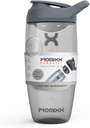 Promixx Pursuit Protein Shakerflaske (24 oz) – Silent No-Ball Mixer, Leak-Proof Lid, BPA/BPS & Phthalate-fri ECOZEN – Easy-Clean Shaker Cup for Protein Shakes, Pre & Post Workout Smoothies
