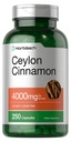 Horbäach Ceylon kanelkapsler 4000 mg | 250 greve ikke-GMO, Glutenfri