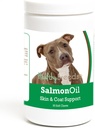 Sunn avler Pit Bull Salmon Olje Myk Chews 90 greve