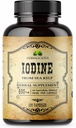 HERBALICIOUS Iodine Tabletter – naturlig iodin fra Sea Kelp – Thyroid Support Supplement for energi, digestion, hjerne og bein helse – ikke-GMO, Glutenfri – 100 kapsler