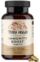 TERRA ORGN immunitetsstøtte Supplement C-vitamin, D3, Zink, Selenium, Turmeric, Echinacea, Ginger & Andrographis med BioPerin ® Daglig immunforsterkning og antioksidant blanding ® 30 tabletter