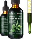 Klorofyll flytende dråper - Premium flytende klorofyll kosttilskudd for immunstøtte, energiøkning, Digestiv støtte, Gut & hud helse - Naturlig & ikke-GMO & Vegan Mint Flavored 2fl.oz